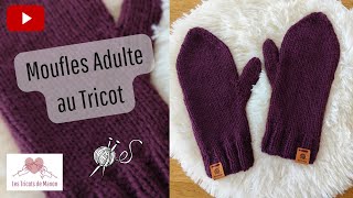 Moufles Adulte au Tricot [upl. by Irme]