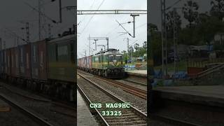 घनघोर माल गाड़ी कानपुर WAG9HC के साथ highspeedtrain [upl. by Olivette]