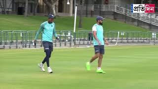 Team Indias practice session at Cape Town [upl. by Feledy]