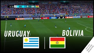 URUGUAY vs BOLIVIA  Eliminatorias Mundial 2026 • Simulación amp Recreación de Video Juego [upl. by Adnoluy]