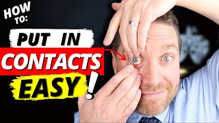 How To Put In Contacts Fast And Easy  Contact Lenses For Beginners [upl. by Meagher999]