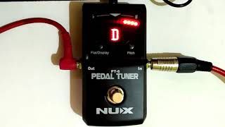 Pedal Tuner PT  6 Nux Afinador  Review [upl. by Ruhtracam]