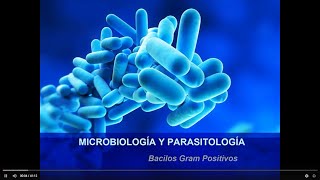 MICROBIOLOGÍA Y PARASITOLOGÍA  BACILOS GRAM POSITIVOS AEROBIOS Y ANAEROBIOS ESPORULADOS [upl. by Orfinger]