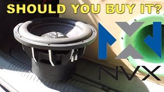 NVX VCW 12quot Subwoofer Review and SPL dB Test [upl. by Roter]