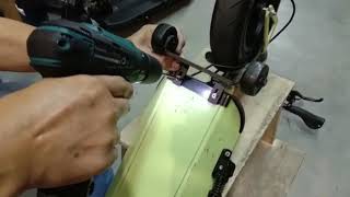 How To Install Inokim Light Front Trolley Wheels [upl. by Qahsi]