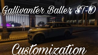 Gallivanter Baller STD 5th Land Rover Range Rover Customization  GTA Online Customization [upl. by Parsifal912]