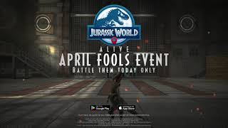 Jurassic World Alive  April Fools Events Trailer [upl. by Tobey833]