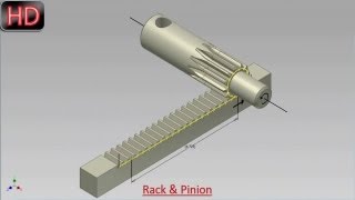 Rack and PinionDrive Constraint Video Tutorial Autodesk Inventor [upl. by Radu]