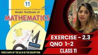 NBF maths class 11 Exercise 23  Nbf maths Ex 23 class 11 mathsclass11 Exercise23 [upl. by Nilam]