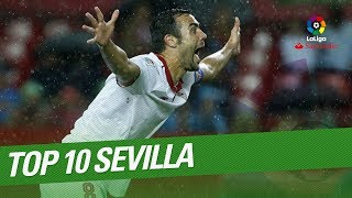 TOP 10 Goals Sevilla FC LaLiga Santander 20162017 [upl. by Irrej]