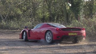 Ferrari Enzo in motion  Ferrari Enzo Drifting [upl. by Rabassa]