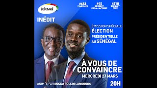 A Vous de Convaincre  spéciale présidentielle sénégalaise  27032024 [upl. by Korwin]