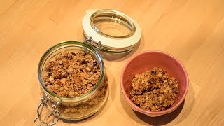 Knuspermüsli mit wenig Zucker  Thermomix®TM5® [upl. by Llyrpa539]