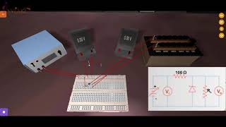 Zener Diode as Voltage Regulator  Load Regulation Experiment  Virtual Lab  INVLABZ [upl. by Cosme943]