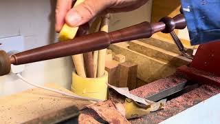 A display Spurtle made from Cocobolo rose wood [upl. by Rosanne]