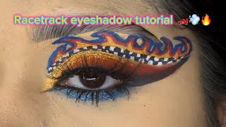 Racetrack eyeshadow tutorial 🏎️💨🔥 [upl. by Victorie]