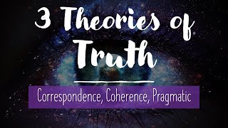 Epistemology Three Theories of Truth Correspondence Coherence Pragmatic [upl. by Diskin]