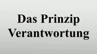 Das Prinzip Verantwortung [upl. by Ellenahc]