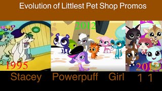 Evolution of Littlest Pet Shop Promos 19952017 littlestpetshop vintage recreation [upl. by Araet]