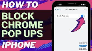 iOS 17 How to Block Pop Ups in Chrome on iPhone [upl. by Nitsir]