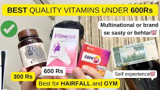 TOP Best under budget multivitamins in PAKISTAN for HAIRFALL and GYM  cheap and best [upl. by Leksehcey]