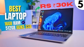 Top 5 Best Laptops Under 30000 in 2024🔥Best Laptop Under 30000🔥Laptops for Office Students Editing [upl. by Yrakcaz]