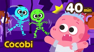 Jumping Spooky Skeletons  and More Halloween Songs for Kids  Cocobi [upl. by Remat555]