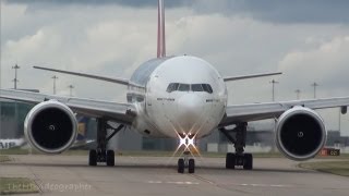 Close Up Heavy Aircraft at Manchester Airport [upl. by Ena]