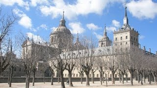 El Escorial Monastery and the Valley of the Fallen from Madrid [upl. by Rumney]