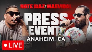 Diaz vs Masvidal PostFight Press Conference  Anaheim CA  FANMIO PPV [upl. by Narayan]