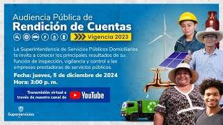 Audiencia Pública de Rendición de Cuentas de la vigencia 2023 [upl. by Ahsilak]