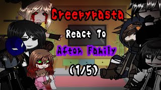 Creepypasta React to Afton Family  15  Elizabeth Afton [upl. by Stelu]