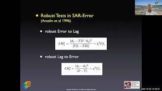 Applied Spatial Regression Analysis  Lecture  Robust Tests [upl. by Waylen]