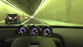 Boosted Performance turbo Nissan 370z tunnel run [upl. by Harbert]