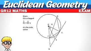 Grade 12 Euclidean Geometry Exam question  1 [upl. by Esinej]