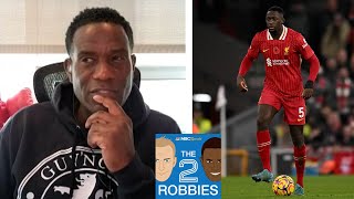 Ibrahima Konate is an underrated part of Liverpools defense  The 2 Robbies Podcast  NBC Sports [upl. by Enylhsa749]