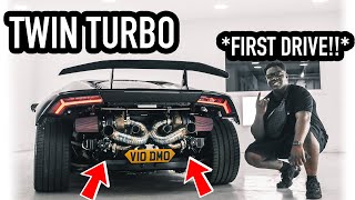 MY TWIN TURBO LAMBORGHINI HURACAN PERFORMANTE FIRST DRIVE  DMAXX250 FESTIVAL [upl. by Obmar]