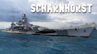 World of WarShips Scharnhorst  4 Kills 141K Damage [upl. by Eselahs183]