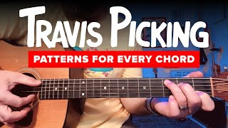 Fingerstyle Patterns for Every Chord – using Travis Picking [upl. by Liamsi]