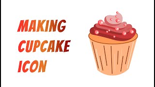 Inkscape making cupcake icon speed art [upl. by Mooney]