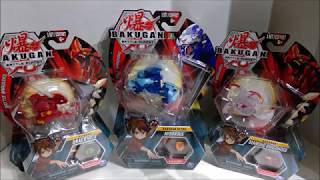 BAKUGAN BATTLE PLANET  Diamond Dragonoid Pyrus Dragonoid and Aquos Hydorous Ultra Unboxing [upl. by Lua]