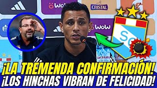 🔴😱¡GRAN CONFIRMACIÓN ¡REGRESO MUY ESPERADO ¡HINCHAS VIBRAN CON ESTO SPORTING CRISTAL HOY [upl. by Atekihc]