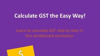 How to Calculate GST [upl. by Bab]