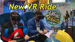 New AttendantFree VR Simulator for Arcades “Virtual Rabbids The Big Ride” with LAI At IAAPA 2017 [upl. by Denney608]