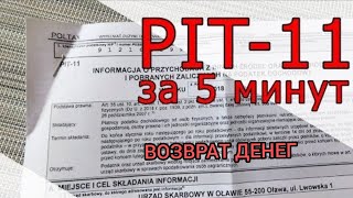 Как вернуть деньги с налогов в Польше ПИТ 11 PIT 11 [upl. by Michell]