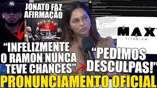 MAX TITANIUM PEDE DESCULPAS E ABRE O JOGO  RAMON NUNCA CHEGOU PERTO DE VENCER CBUM JONATO OPINA [upl. by Kuehnel]