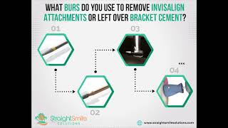 Bur Sequence to Remove Invisalign Attachments or Bracket Cement at Debond [upl. by Dann]