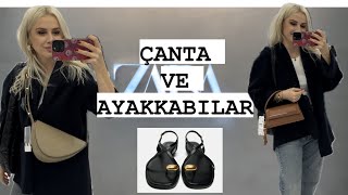 ZARA SS24 ÇANTA VE AYAKKABILAR  VLOG [upl. by Anilocin]