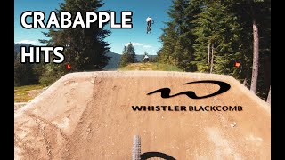 WHISTLER Crabapple Hits  Biggest Jumps at Whistler Bike Park [upl. by Aldredge366]