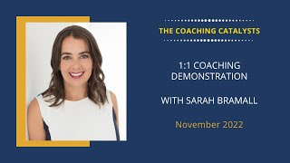 Coaching Demonstration with Sarah Bramall ICF Coach Trainer and Coach Supervisor [upl. by Gee]